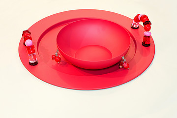 Image showing Red tray