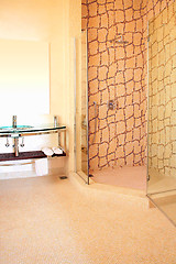 Image showing Giraffe bathroom