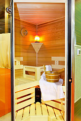 Image showing Modern sauna