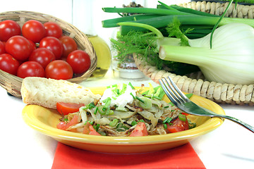 Image showing Fennel salad