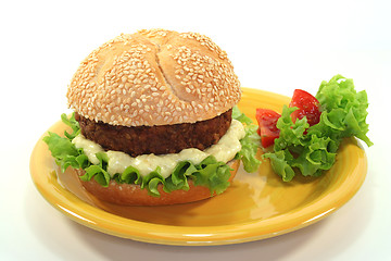 Image showing Meatball with bun