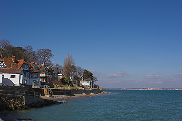 Image showing Village next to sea