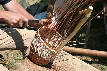 Image showing Willow basket weavers