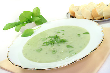 Image showing Herbs soup