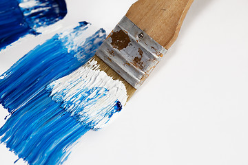 Image showing Brush with Acryl Color