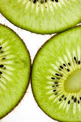 Image showing Sliced Kiwifruit isolated on white