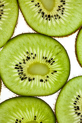 Image showing Sliced Kiwifruit isolated on white