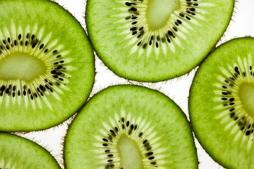 Image showing Sliced Kiwifruit isolated on white