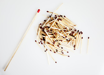 Image showing Pile of Matches