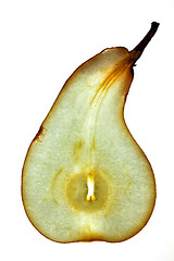 Image showing Sliced Pear isolated on white