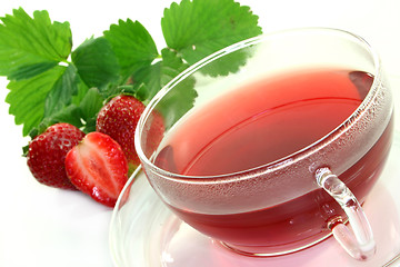 Image showing Strawberry tea