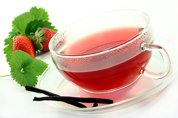 Image showing Strawberry-vanilla-tea