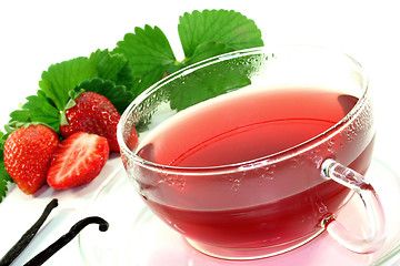 Image showing Strawberry-vanilla-tea