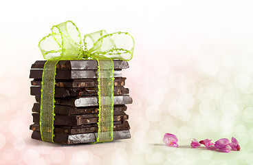 Image showing Stack of Chocolate