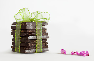 Image showing Stack of Chocolate