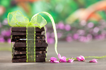 Image showing Stack of Chocolate