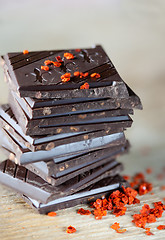 Image showing Stack of Chocolate