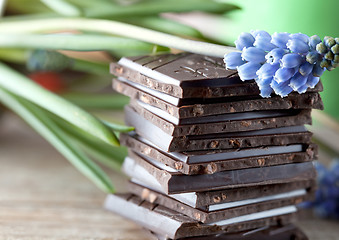 Image showing Stack of Chocolate