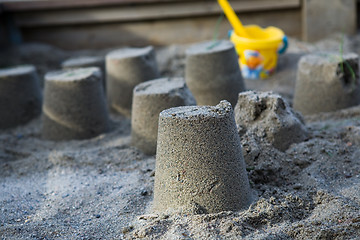 Image showing Sand castles