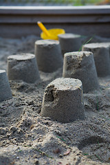 Image showing Sand castles