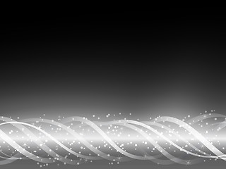 Image showing Black and White Glowing Lines Background. 