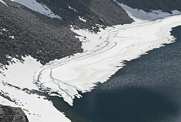 Image showing Glacier in spring