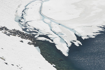 Image showing Glacier in spring