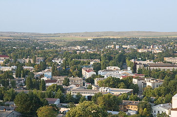 Image showing Roofs of a small town