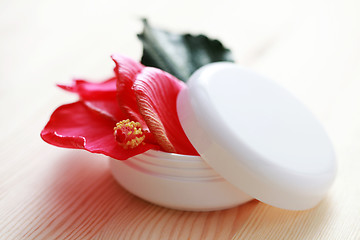 Image showing hibiscus face cream