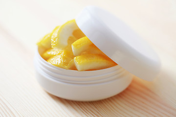 Image showing lemon face cream