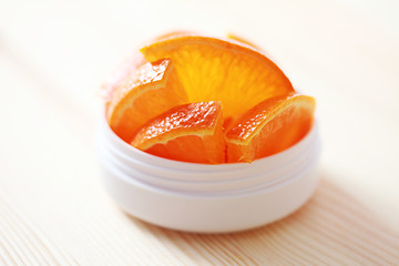 Image showing orange face cream