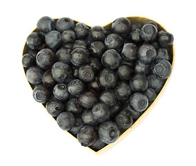 Image showing Blueberry heart