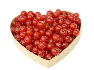 Image showing Redcurrant heart