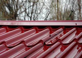 Image showing Red roof house