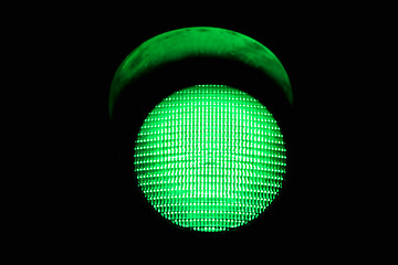 Image showing green traffic light