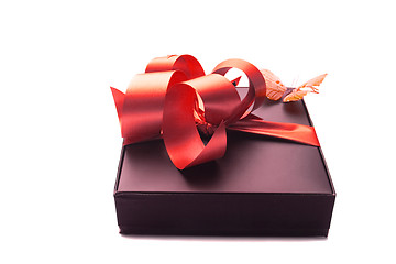 Image showing gift with red ribbon