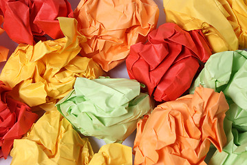 Image showing colorful Garbage Paper