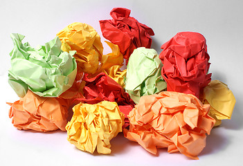 Image showing colorful Garbage Paper