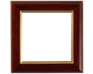Image showing dark gold-rimmed wooden frame