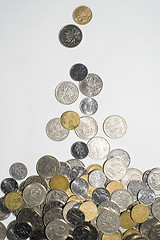 Image showing A pile of coins 