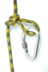 Image showing In Line Figure 8 knot and master lock