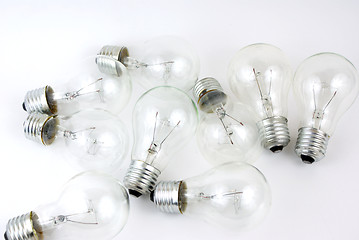 Image showing a pile of light bulbs