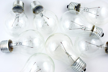 Image showing many lightbulbs