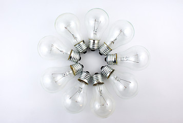 Image showing a group of light bulbs