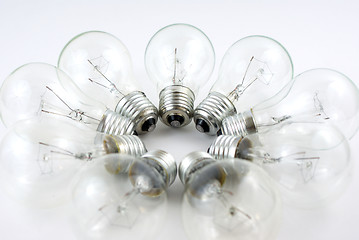 Image showing a group of light bulbs