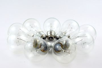 Image showing a group of light bulbs