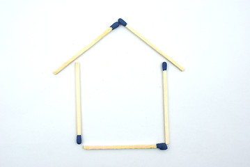 Image showing Match Stick house
