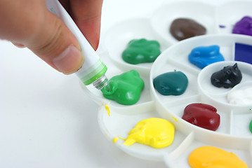 Image showing Colorful palette