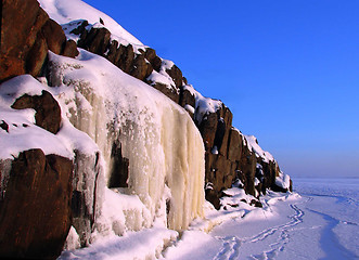Image showing Ice waterfall