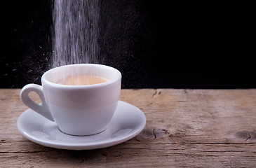 Image showing Coffee with sugar